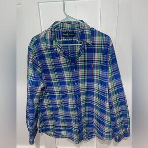 Men’s Sz L Custom Fit Ralph Lauren button down dress shirt.